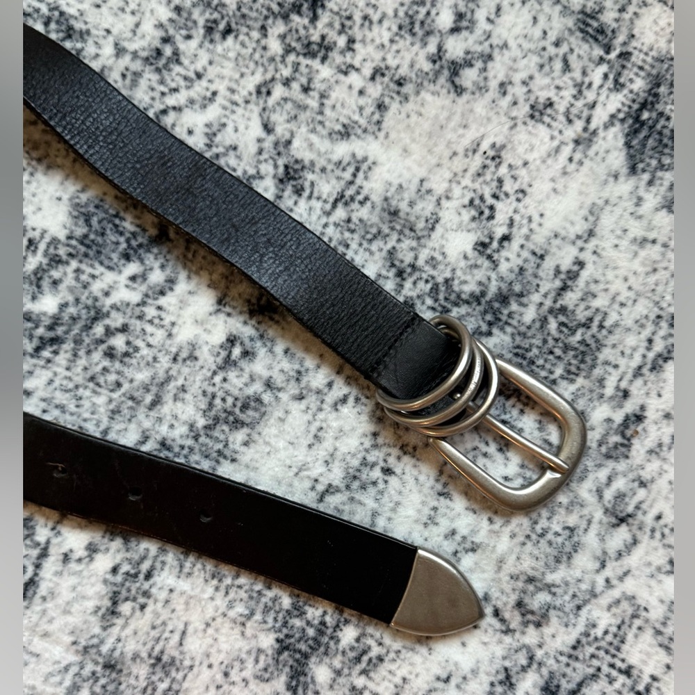 Urban Outfitters Black Belt with Silver Accent sz SMALL